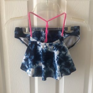 Old Navy blue tie die bikini